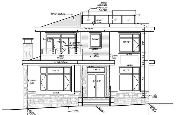 Vancouver house design, laneway house design