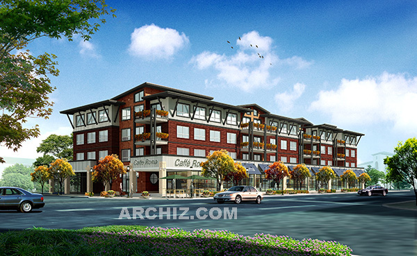 architectural 3D rendering - perspective, Vancouver architectural 3D rendering